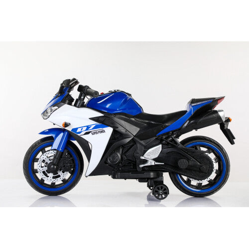 Kids 12V Electric Ride-On Dirt Bike with Training Wheels Magic Cars 5