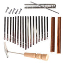 17-Key Thumb Piano Kalimba Set with Tuning Hammer, Keys, Screws, and Metal Bar Magic Cars 7