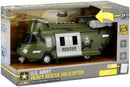 US Army Heavy Rescue Helicopter with Lights, Soldier & Sounds - Brand New Magic Cars Variant 0