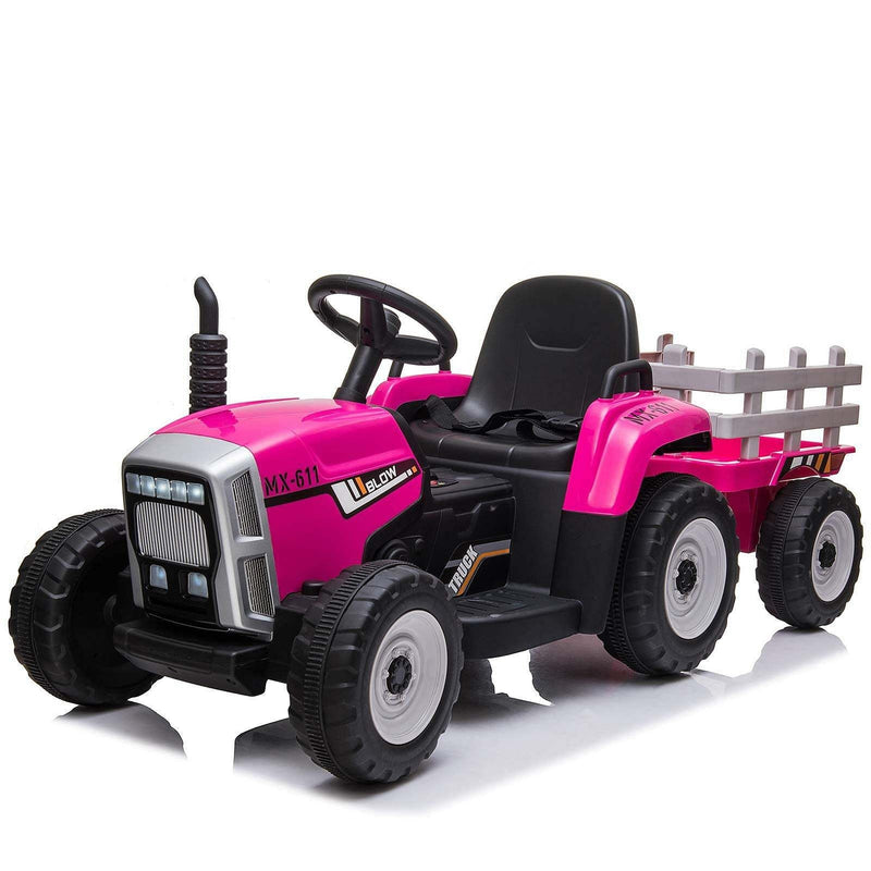 12V Kids Electric Ride-On Tractor Battery Powered 35W Rose Magic Cars 0
