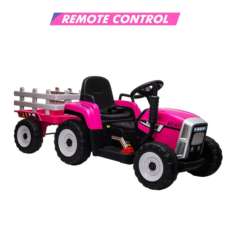 12V Kids Electric Ride-On Tractor Battery Powered 35W Rose Magic Cars 11