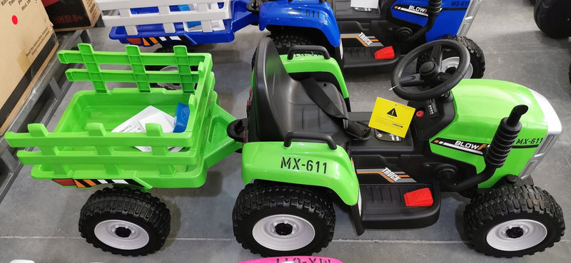 12V Kids Electric Ride-On Tractor Battery Powered 35W Rose Magic Cars 2