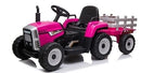 12V Kids Electric Ride-On Tractor Battery Powered 35W Rose Magic Cars 3
