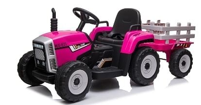 12V Kids Electric Ride-On Tractor Battery Powered 35W Rose Magic Cars 3