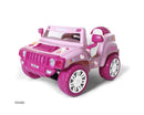 12V Pink Hello Kitty Ride-On SUV with Auto Shut-Off and Circle Charger, Music Enabled Magic Cars 3