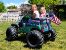 24V Mountable Jolly Roger Pirate Flag for Ride-On Grave Digger Toy Magic Cars 2