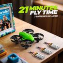 V995 Mini RC Drone for Children with Auto Hover and 3 Batteries in Green Magic Cars 5