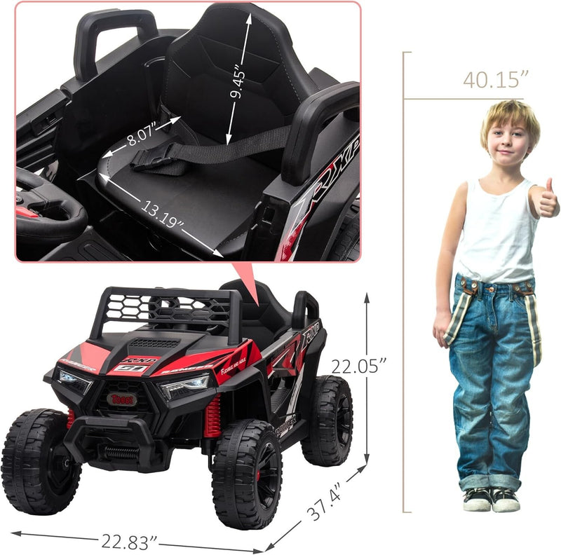Vehículo eléctrico todoterreno UTV 12V para niños con función de avance y retroceso Magic Cars 8