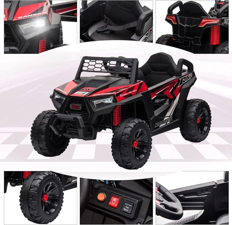 Vehículo eléctrico todoterreno UTV 12V para niños con función de avance y retroceso Magic Cars 4
