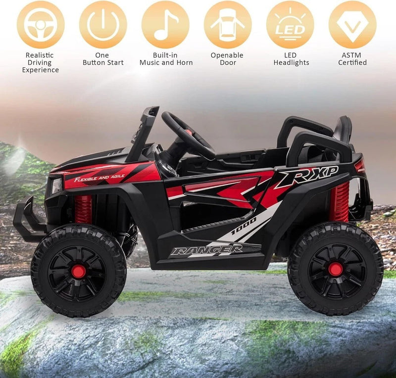 Vehículo eléctrico todoterreno UTV 12V para niños con función de avance y retroceso Magic Cars 8