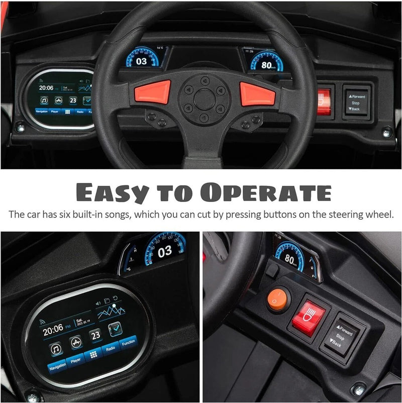 Vehículo eléctrico todoterreno UTV 12V para niños con función de avance y retroceso Magic Cars 9