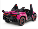 12V Electric Lamborghini Veneno Ride-On Car with Remote Control, Music, and Lights
