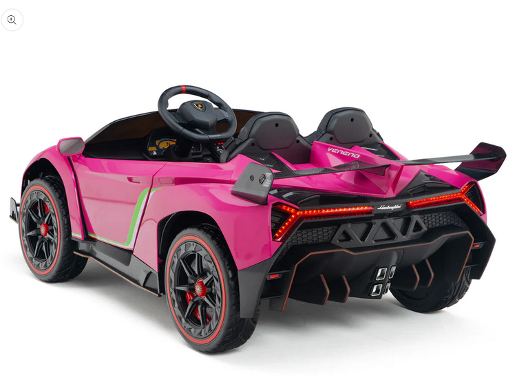 12V Electric Lamborghini Veneno Ride-On Car with Remote Control, Music, and Lights