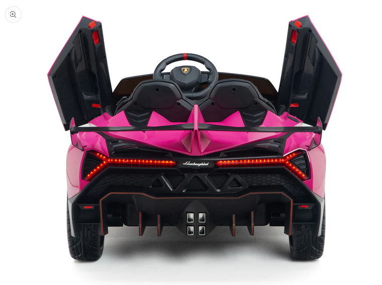 12V Electric Lamborghini Veneno Ride-On Car with Remote Control, Music, and Lights