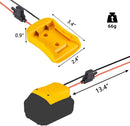 Power Wheel Adapter for Dewalt Batteries with 12.5" Wire and Fuse Magic Cars 4