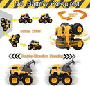 Veslier Construction Vehicle Play Set for Kids Aged 3 to 6 Magic Cars 2