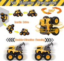 Veslier Construction Vehicle Play Set for Kids Aged 3 to 6 Magic Cars 8