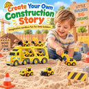 Building Truck Playset for Kids Aged 3 to 6 Years Magic Cars 8