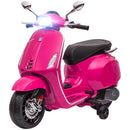 Licensed Pink Electric Kids Motorcycle with Music and FM Radio Magic Cars 3