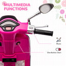 Licensed Pink Electric Kids Motorcycle with Music and FM Radio Magic Cars 5