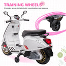 Licensed Vespa Electric Motorcycle for Kids with Music and FM Radio Magic Cars 6