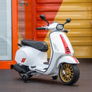 Licensed Vespa Electric Motorcycle for Kids with Music and FM Radio Magic Cars 8
