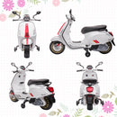 Licensed Vespa Electric Motorcycle for Kids with Music and FM Radio Magic Cars 9