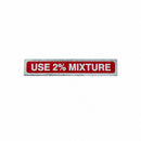 Vespa OEM Use 2% Mixture Gas Cap Decal - Vintage