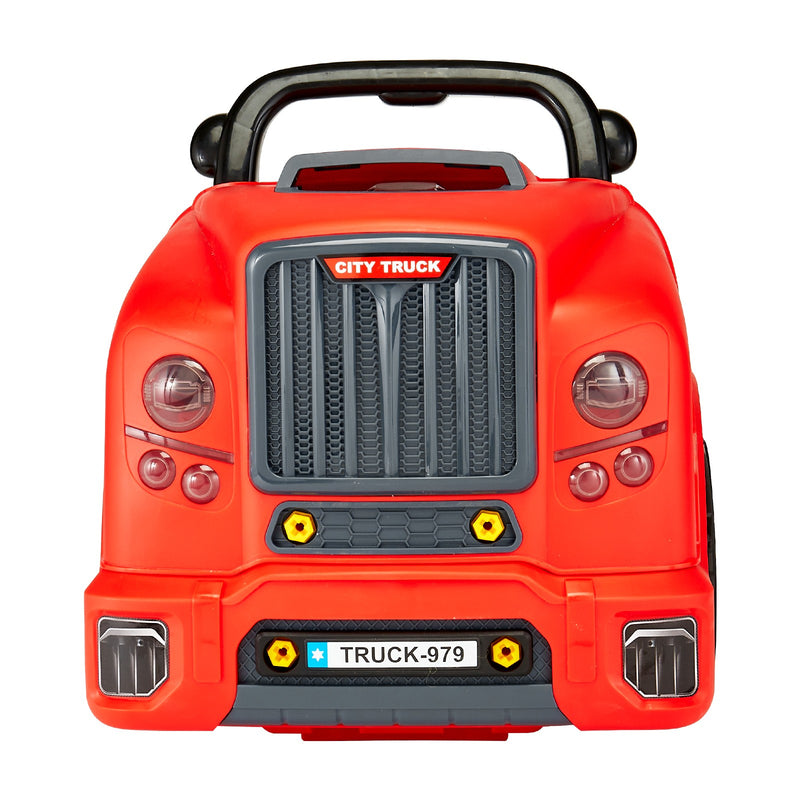 Kids Mechanical Car Repair Toy Set with Removable Engine Parts, Red Magic Cars 10