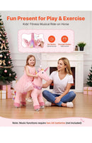 Kids' Pink Unicorn Ride-On Toy Magic Cars 2