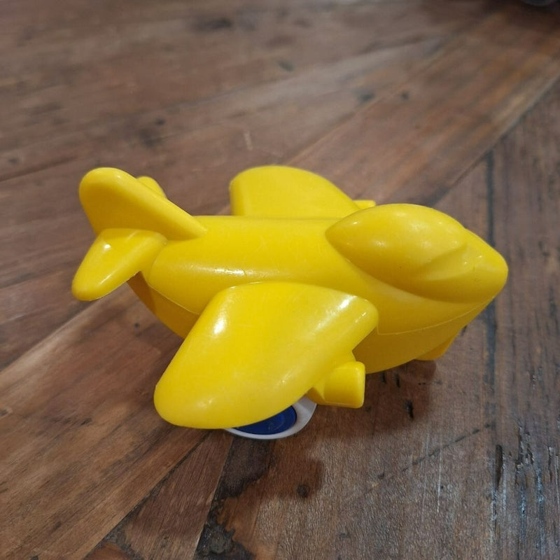 Jumbo Yellow Toddler Play Plane with Rubber Wheels Air Vehicle Toy Magic Cars 4