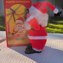 Retro 1980s Animated Santa Claus Musical Toy with Original Packaging and Bells Magic Cars 1