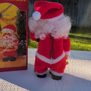 Retro 1980s Animated Santa Claus Musical Toy with Original Packaging and Bells Magic Cars 2