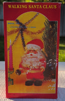 Retro 1980s Animated Santa Claus Musical Toy with Original Packaging and Bells Magic Cars 5