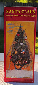 Retro 1980s Animated Santa Claus Musical Toy with Original Packaging and Bells Magic Cars 9