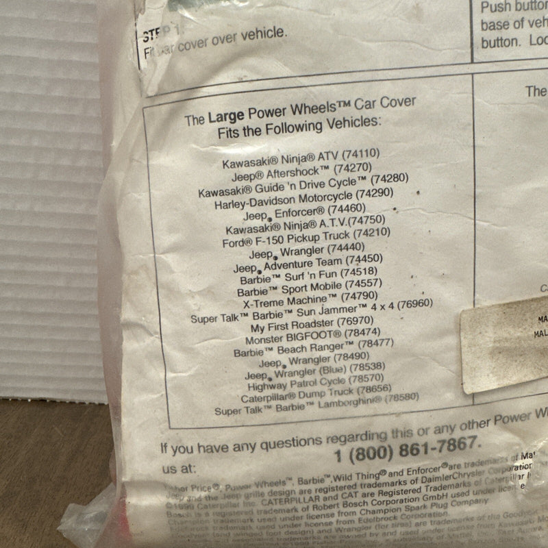 Vintage 1999 Small Red Ride-On Car with Power Wheels Cover Magic Cars 2