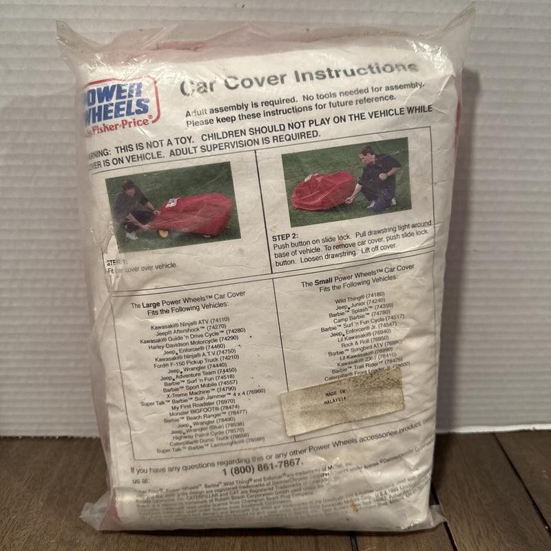 Vintage 1999 Small Red Ride-On Car with Power Wheels Cover Magic Cars Variant 0