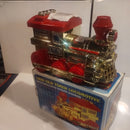 Retro 80s Silver Battery-Operated 1890s Locomotive - Untested Condition Magic Cars 2