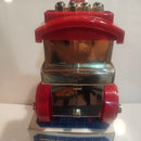 Retro 80s Silver Battery-Operated 1890s Locomotive - Untested Condition Magic Cars 4