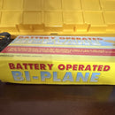Classic 1980 Battery-Operated Bi-Plane Toy Airplane with Original Packaging Magic Cars 1