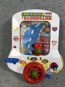 Retro Electronic Driving Toy for Toddlers with Steering Wheel and Dashboard Lights Magic Cars 4