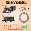 JUQU Vintage Battery-Powered Train Set for Imaginative Play in Kids 3 and Up Magic Cars 7