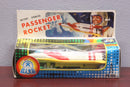 Classic Battery-Operated Litho Tin & Plastic Space Passenger Rocket Toy Magic Cars Variant 0