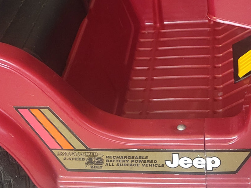 Vintage 1980s Power Wheels Jeep Model 86200 No Battery or Charger Untested Magic Cars 5