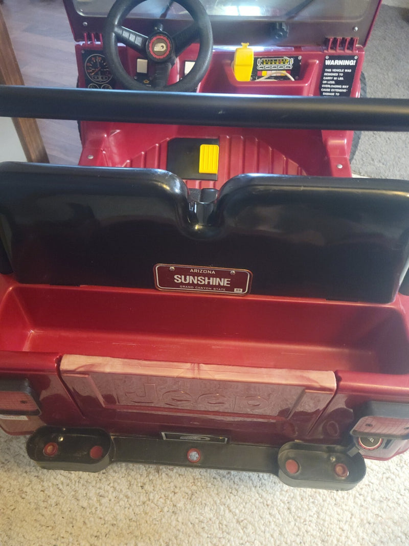 Vintage 1980s Power Wheels Jeep Model 86200 No Battery or Charger Untested Magic Cars 7