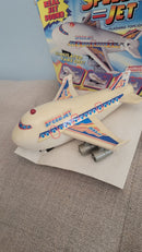 Retro Battery-Powered Jet Toy Airplane with Flashing Lights and Sound Effects Magic Cars 1