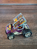 Classic Road Rippers Sprint Car with Pull-Back Action and Sound Effects, 4in Magic Cars 3