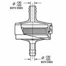 Visu-Filter Clear 3/16-Inch Inline Fuel Filter - image 3