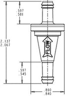 Visu-Filter Universal 1/4" In-Line Fuel Filter - image 2