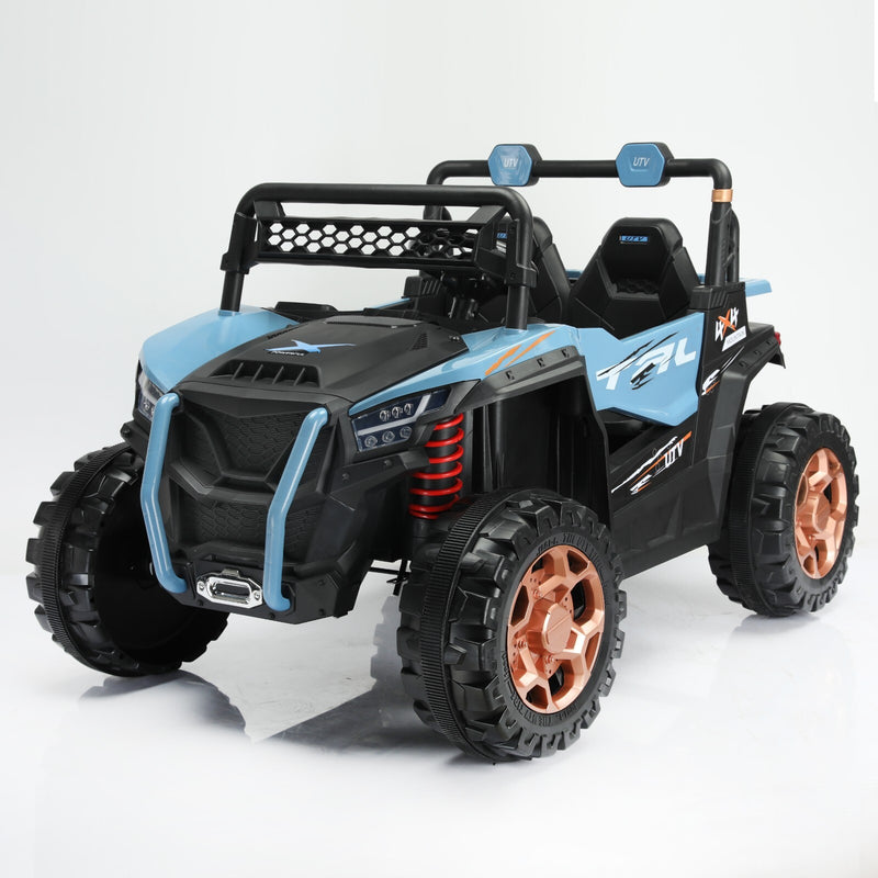Kids 2-Seat Ride-On UTV with Remote Control, LED Lights, and AUX Input Magic Cars 0